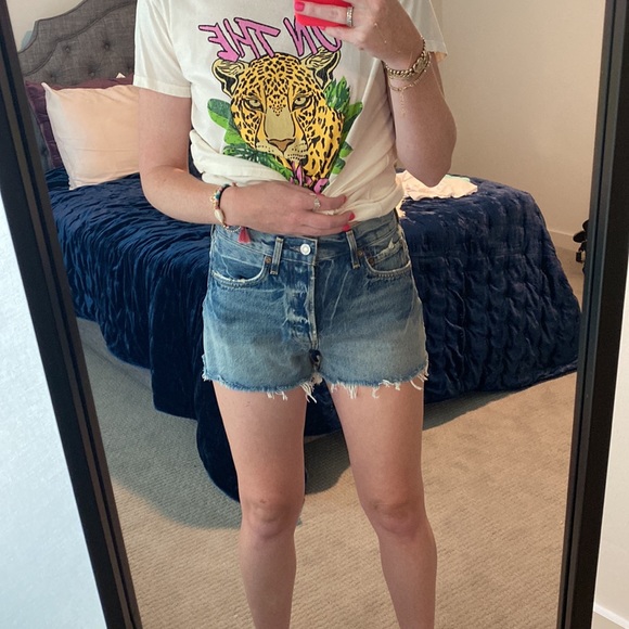 NWT Agolde Parker Denim Shorts - Picture 8 of 8